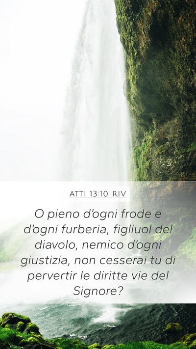 Atti 13:10 RIV Bible Verse Image
