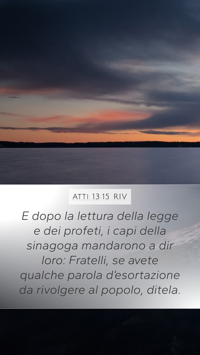 Atti 13:15 RIV Bible Verse Image