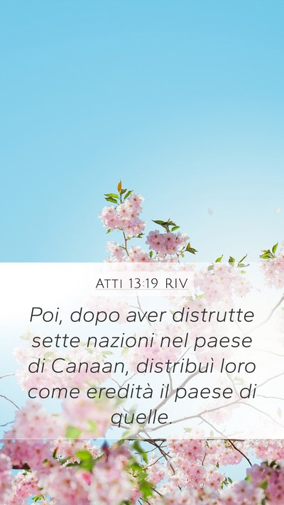 Atti 13:19 RIV Bible Verse Image