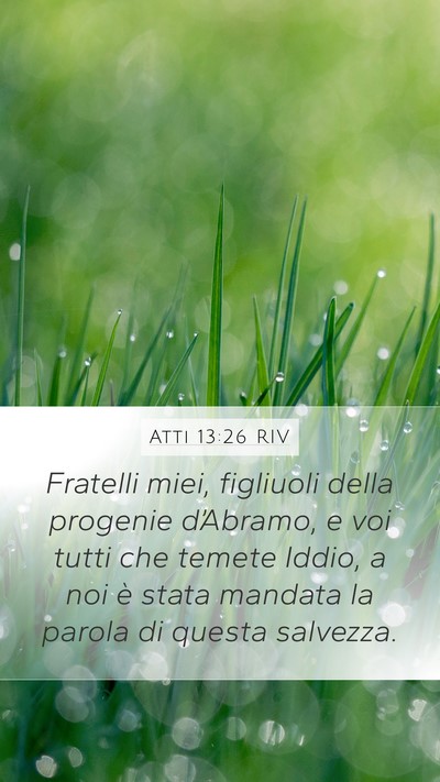 Atti 13:26 RIV Bible Verse Image
