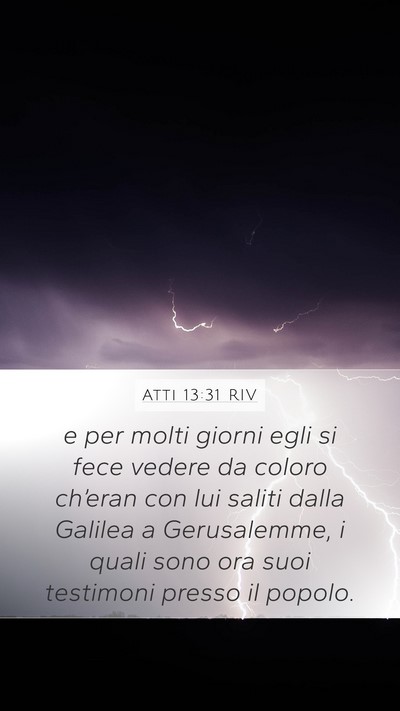 Atti 13:31 RIV Bible Verse Image
