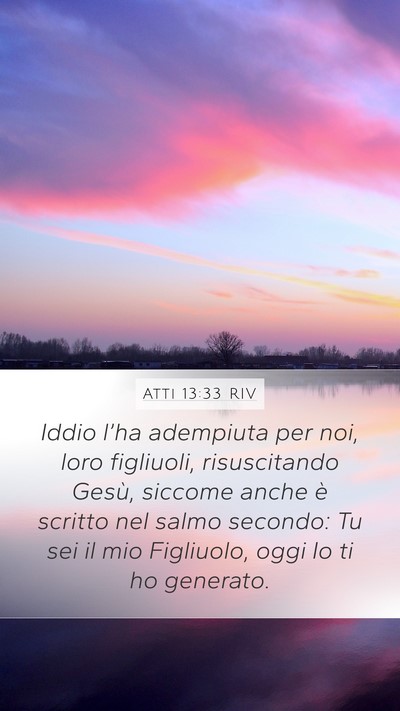 Atti 13:33 RIV Bible Verse Image