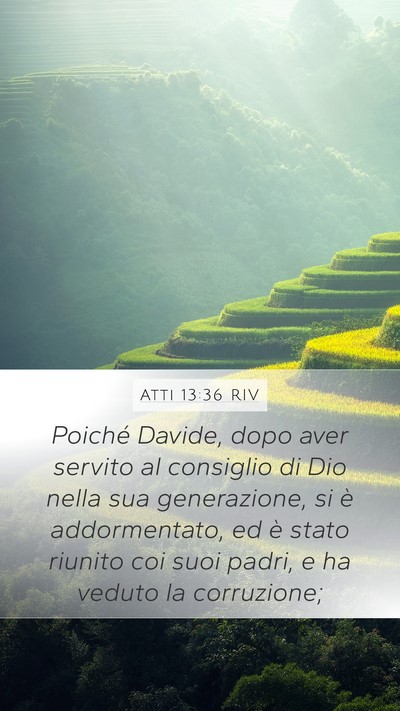 Atti 13:36 RIV Bible Verse Image