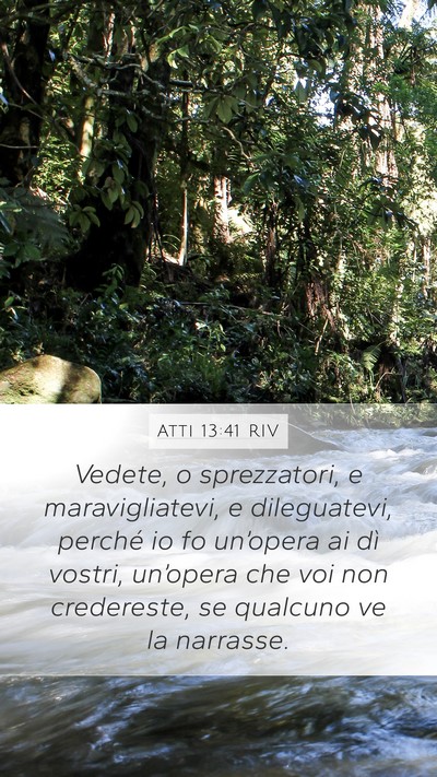 Atti 13:41 RIV Bible Verse Image