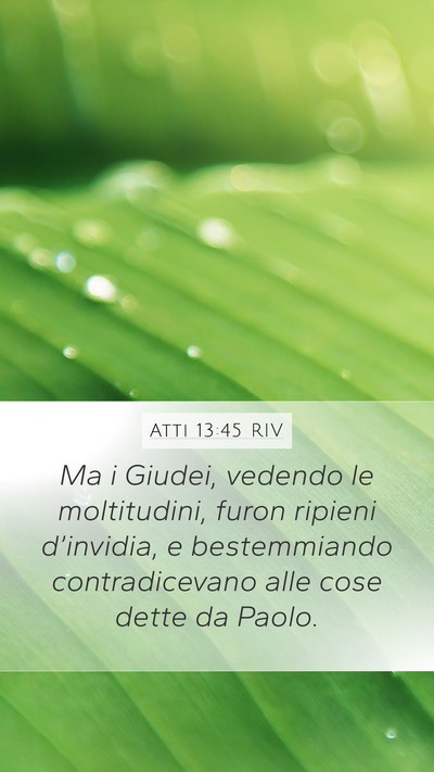 Atti 13:45 RIV Bible Verse Image