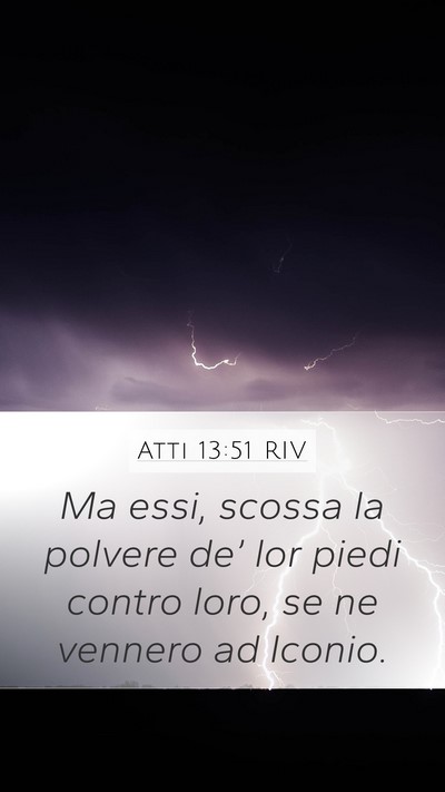 Atti 13:51 RIV Bible Verse Image