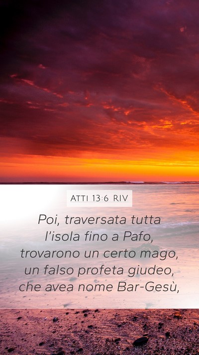 Atti 13:6 RIV Bible Verse Image