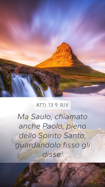 Atti 13:9 RIV Bible Verse Image