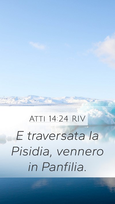 Atti 14:24 RIV Bible Verse Image