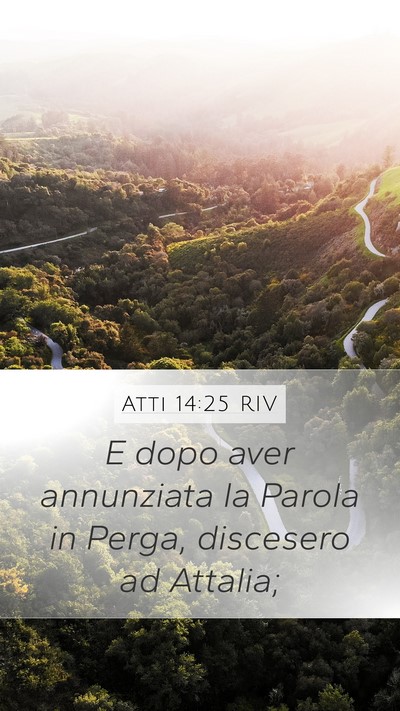 Atti 14:25 RIV Bible Verse Image