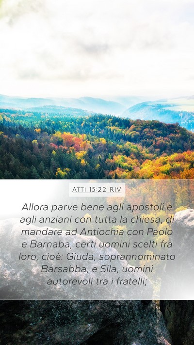 Atti 15:22 RIV Bible Verse Image