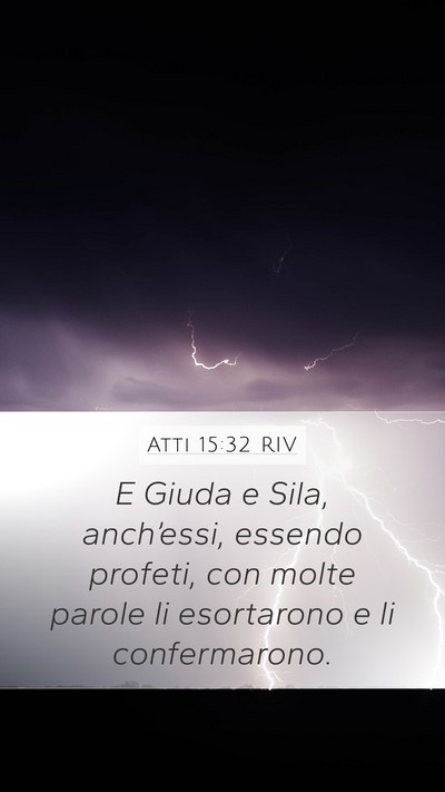 Atti 15:32 RIV Bible Verse Image