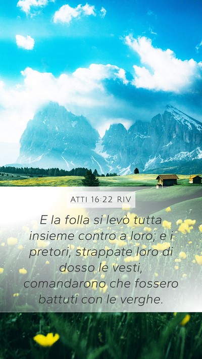 Atti 16:22 RIV Bible Verse Image
