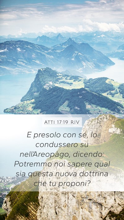 Atti 17:19 RIV Bible Verse Image