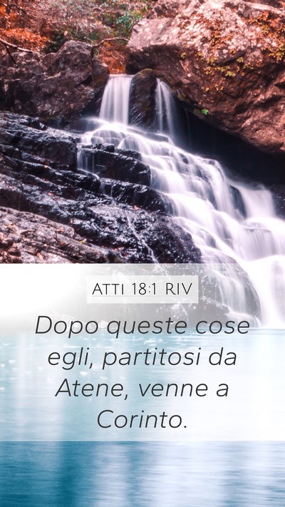 Atti 18:1 RIV Bible Verse Image