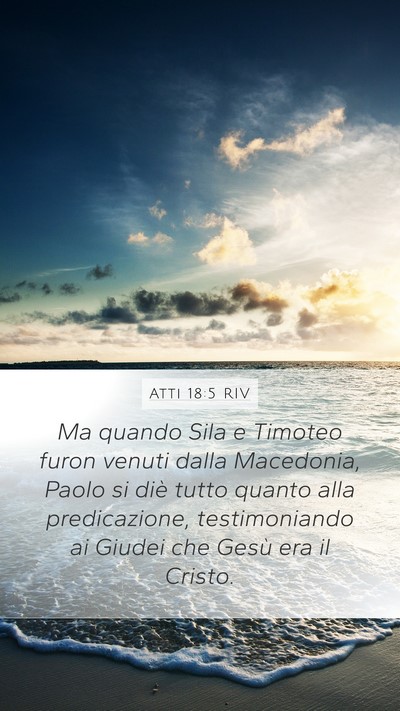 Atti 18:5 RIV Bible Verse Image
