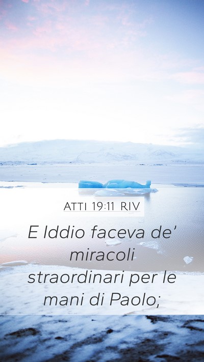 Atti 19:11 RIV Bible Verse Image