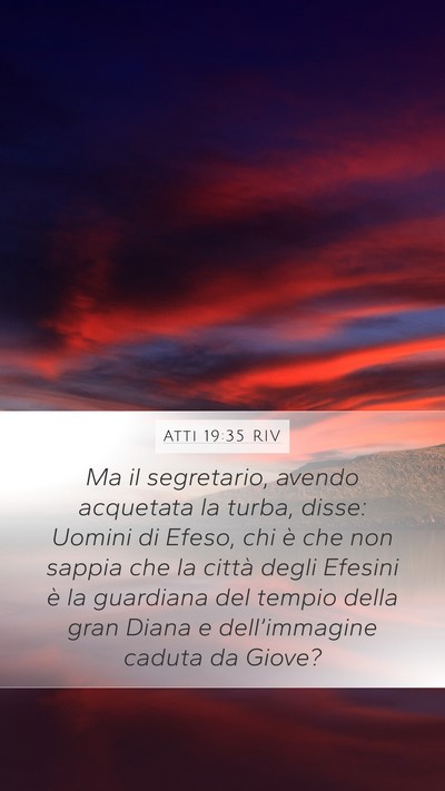 Atti 19:35 RIV Bible Verse Image