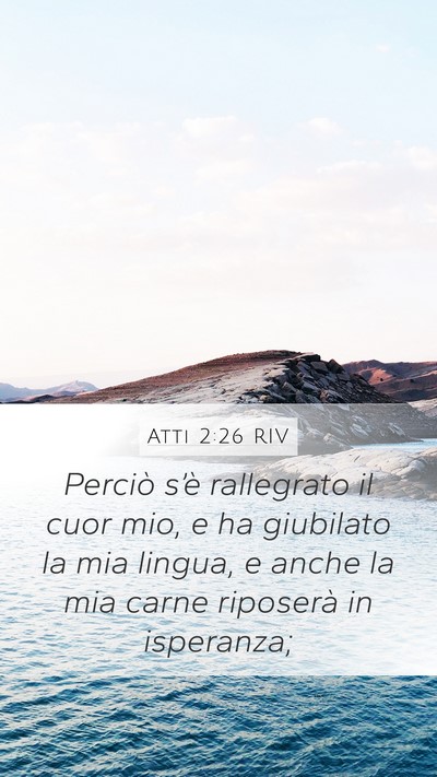 Atti 2:26 RIV Bible Verse Image