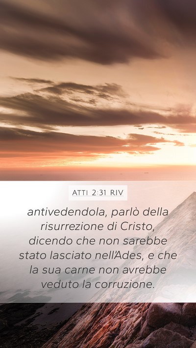 Atti 2:31 RIV Bible Verse Image