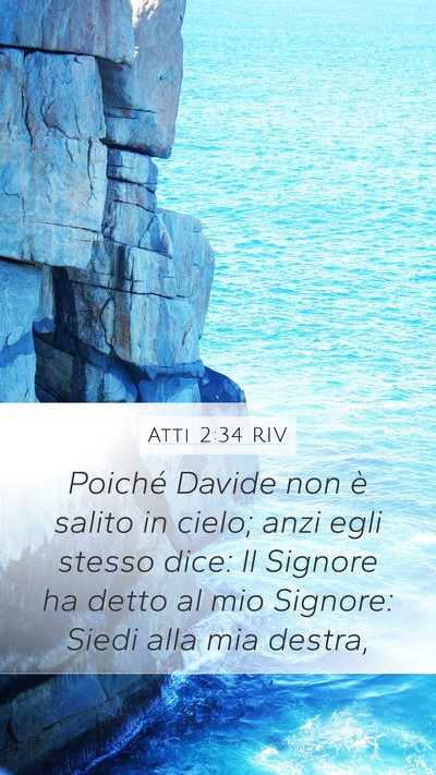 Atti 2:34 RIV Bible Verse Image
