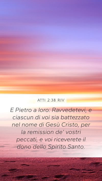 Atti 2:38 RIV Bible Verse Image