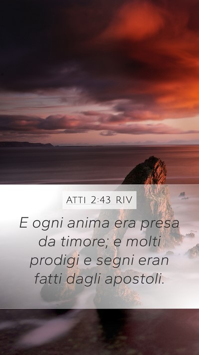 Atti 2:43 RIV Bible Verse Image