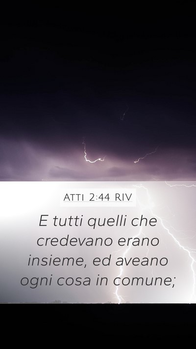 Atti 2:44 RIV Bible Verse Image