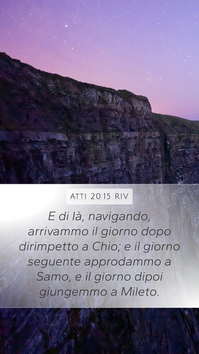 Atti 20:15 RIV Bible Verse Image