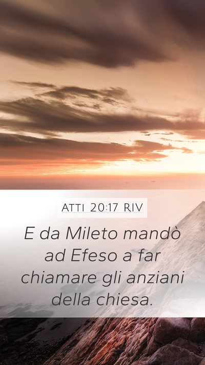 Atti 20:17 RIV Bible Verse Image