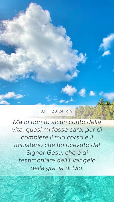 Atti 20:24 RIV Bible Verse Image