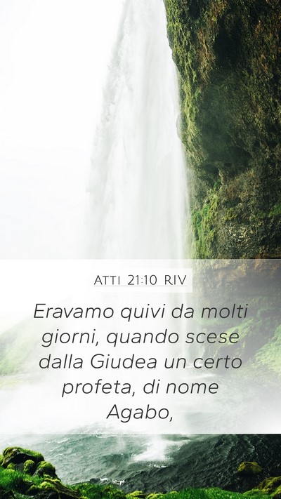 Atti 21:10 RIV Bible Verse Image