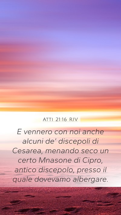 Atti 21:16 RIV Bible Verse Image