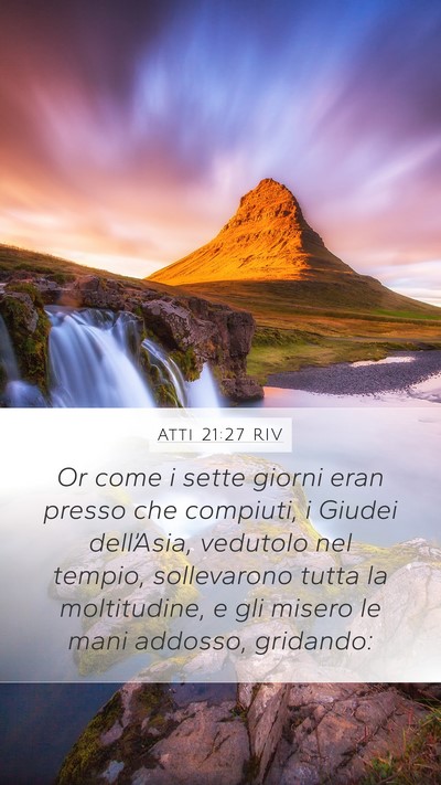 Atti 21:27 RIV Bible Verse Image