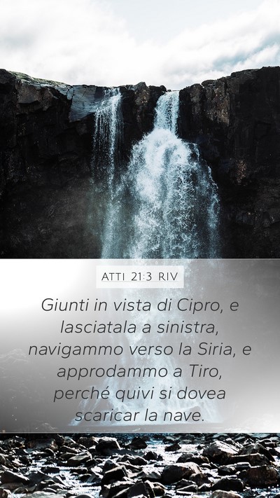 Atti 21:3 RIV Bible Verse Image