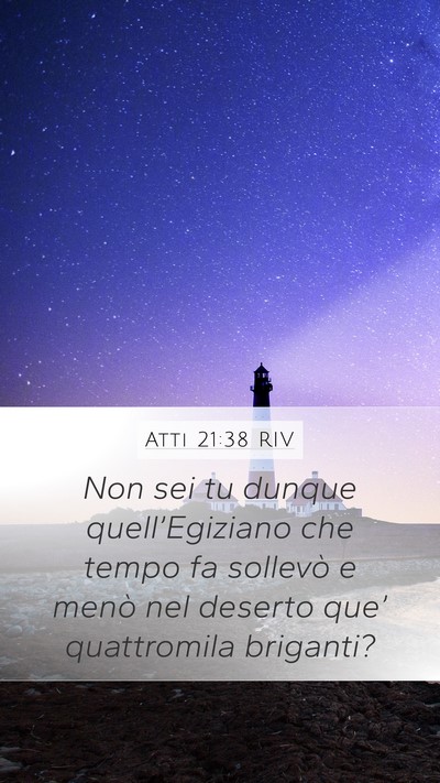 Atti 21:38 RIV Bible Verse Image