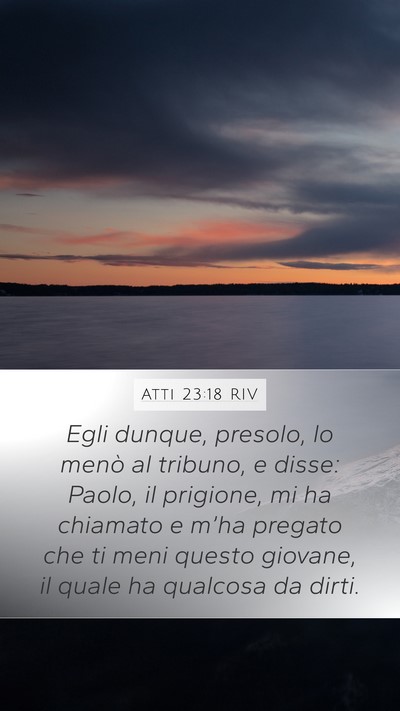Atti 23:18 RIV Bible Verse Image