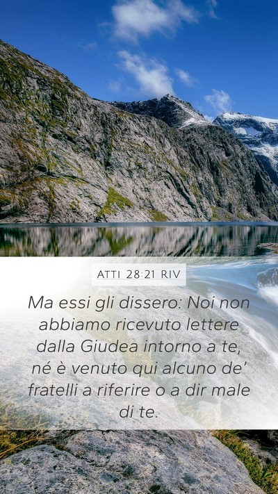 Atti 28:21 RIV Bible Verse Image