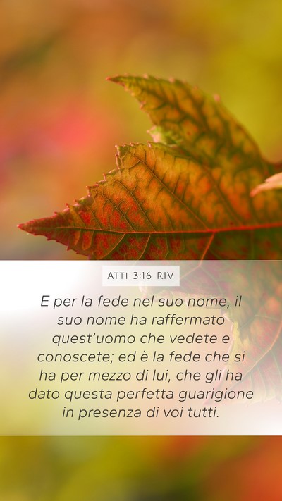 Atti 3:16 RIV Bible Verse Image