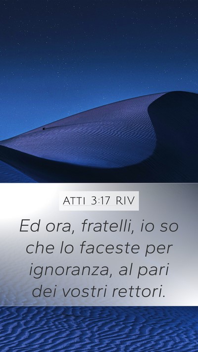Atti 3:17 RIV Bible Verse Image