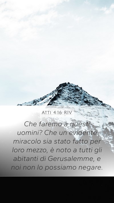 Atti 4:16 RIV Bible Verse Image