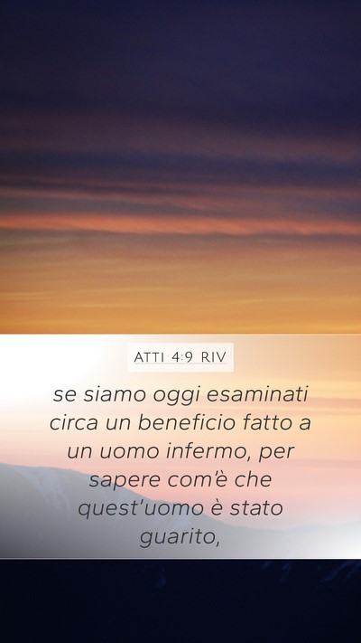 Atti 4:9 RIV Bible Verse Image