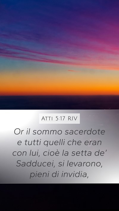 Atti 5:17 RIV Bible Verse Image