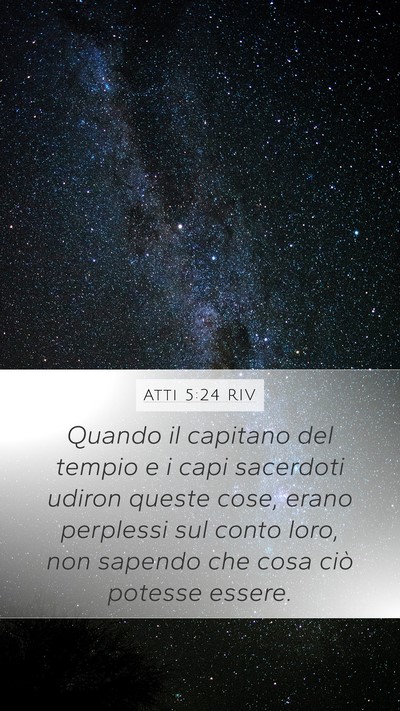 Atti 5:24 RIV Bible Verse Image
