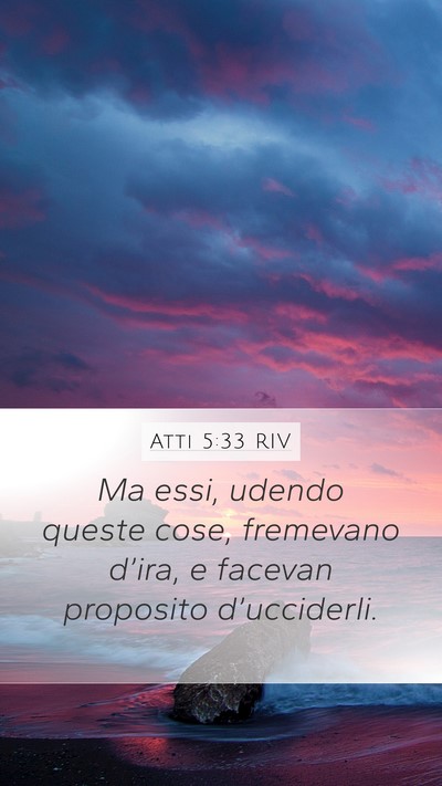 Atti 5:33 RIV Bible Verse Image
