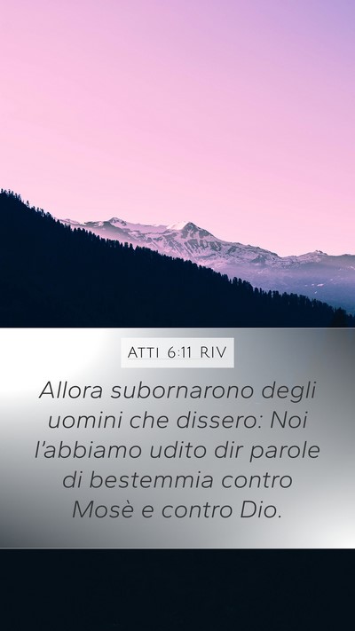Atti 6:11 RIV Bible Verse Image