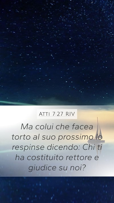 Atti 7:27 RIV Bible Verse Image