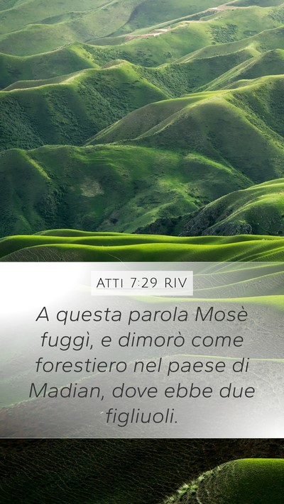 Atti 7:29 RIV Bible Verse Image