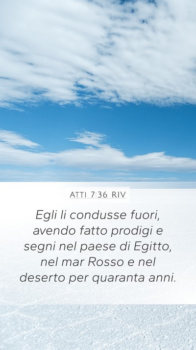 Atti 7:36 RIV Bible Verse Image