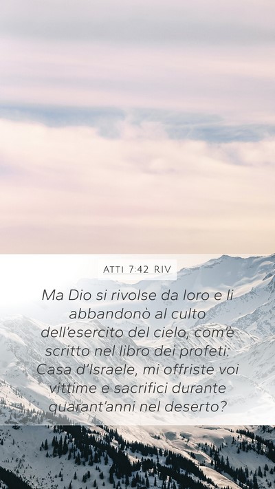 Atti 7:42 RIV Bible Verse Image